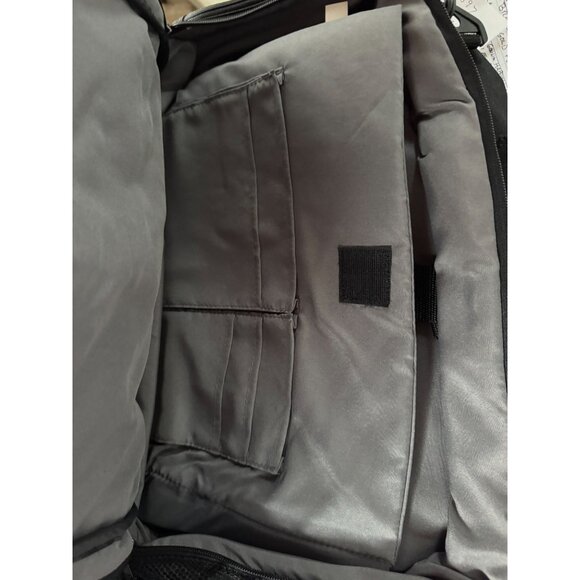 Convertible Black Backpack Messenger Bag With Multiple Compartments Adjustable S - Picture 6 of 16